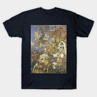 Vintage Classic Storybook Characters by Edmund Dulac T-Shirt